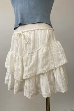 Tiered Ruffle Mini Skort