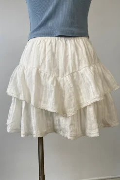Tiered Ruffle Mini Skort