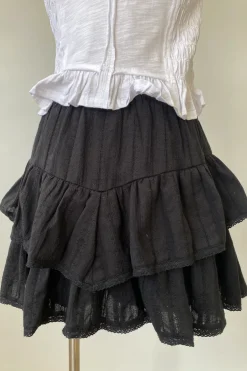 Tiered Ruffle Mini Skort