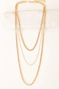Triple Layered Chain Necklace