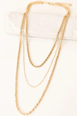 Triple Layered Chain Necklace