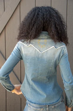 Western Embroidered Denim Jacket