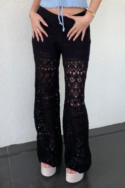 Wide Leg Knit Pants