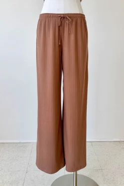 Wide Leg Ribbed Pants