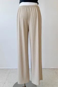 Wide Leg Ribbed Pants