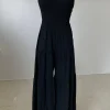 Wide Leg Sleeveless Jumpsuit by For Good