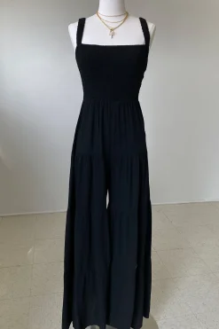 Wide Leg Sleeveless Jumpsuit by For Good